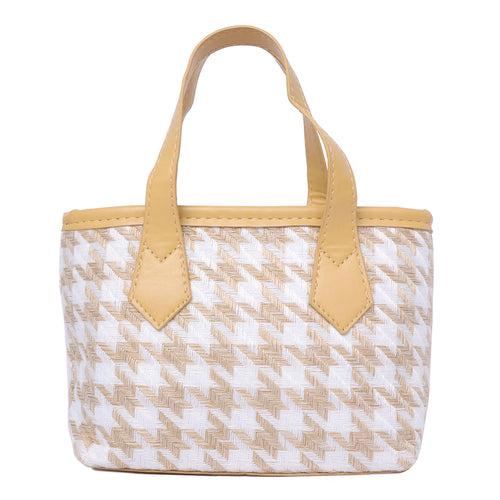 Houndstooth Pattern Handbag