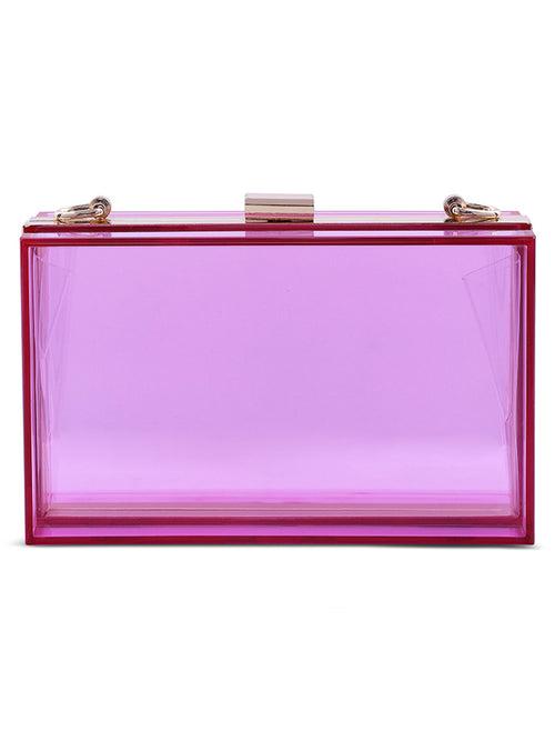 Clear Rectangle Clutch Bag