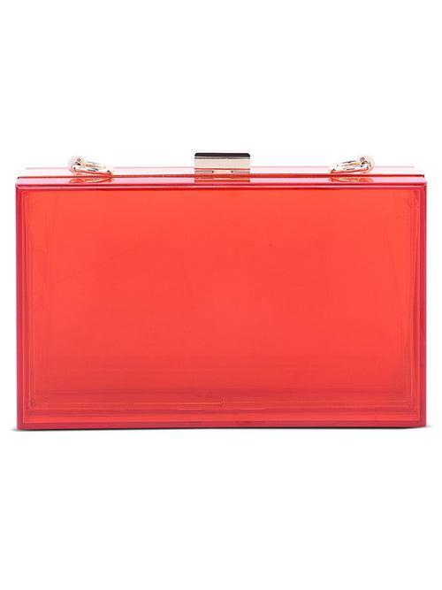 Clear Rectangle Clutch Bag