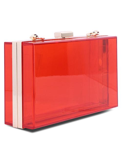 Clear Rectangle Clutch Bag