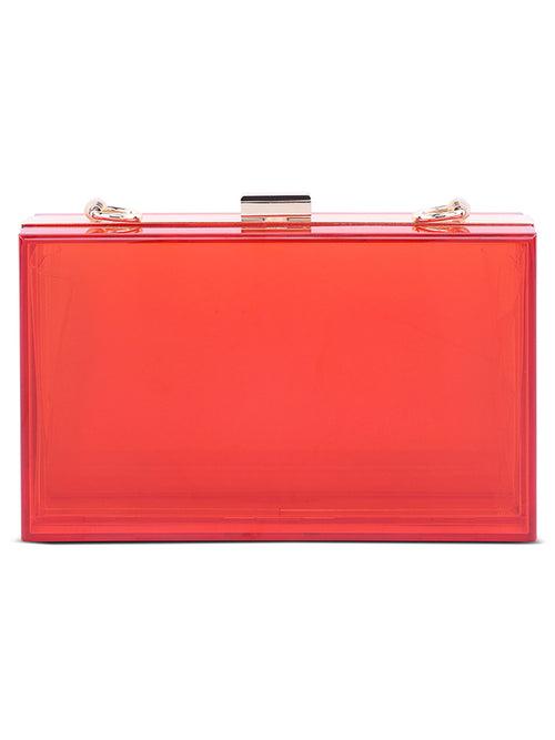 Clear Rectangle Clutch Bag