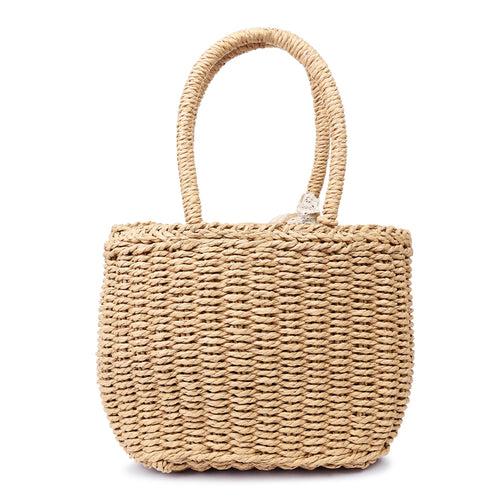 Lace Ribbon Woven Handbag