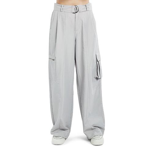 Relaxed Woven Cargo Pants With Belt