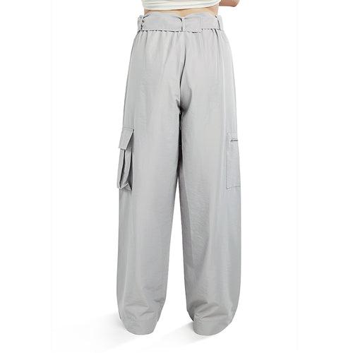Relaxed Woven Cargo Pants With Belt