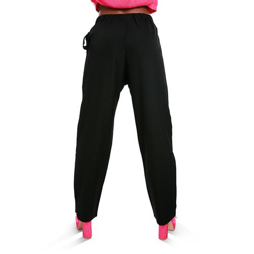 Solid Waist Belt Pants