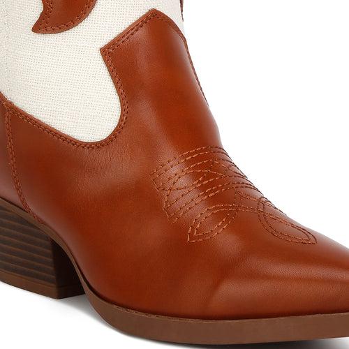 Fallon Patchwork Cowboy Boots