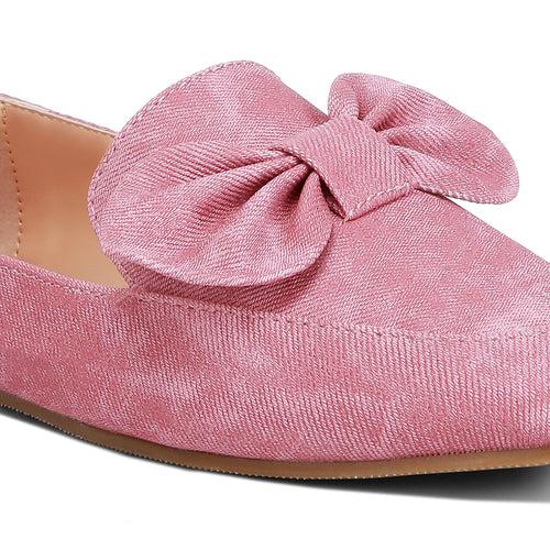 Bow Embellished Loafers