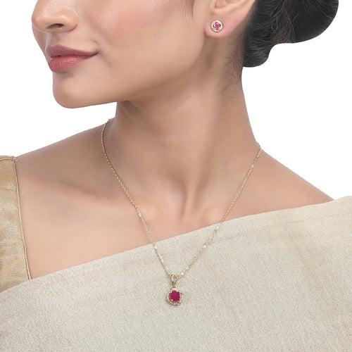 Karuna Wanasha Zircon Pendant Set