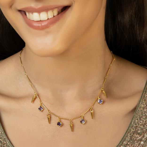 22k Gold Plated Akshara Necklace