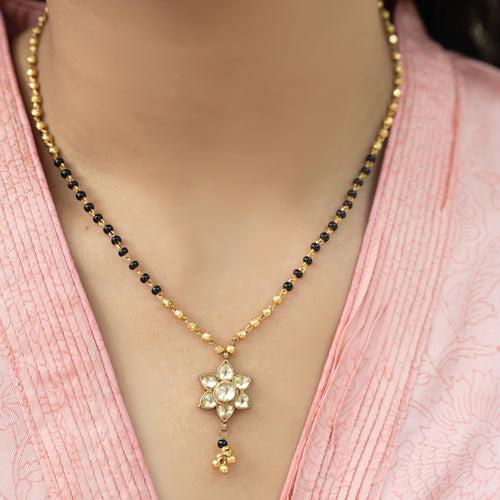 Eternal Kundan 22 k Gold Plated Pendant