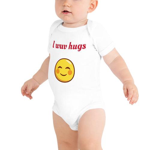 I Wuv Hugs - Baby Short Sleeve One Piece