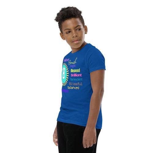 Positive words Name Letter B - Youth Short Sleeve T-Shirt