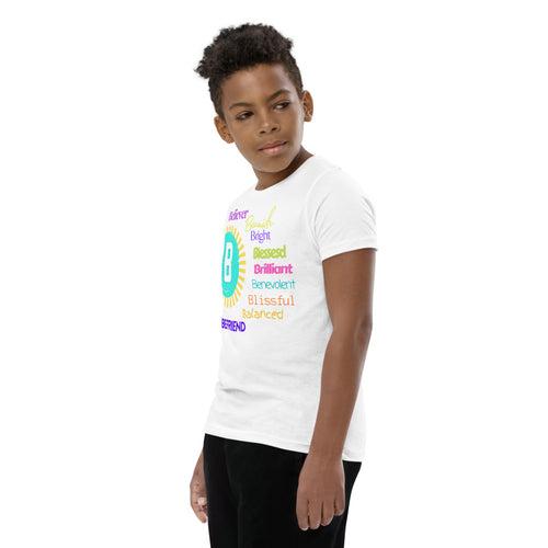 Positive words Name Letter B - Youth Short Sleeve T-Shirt