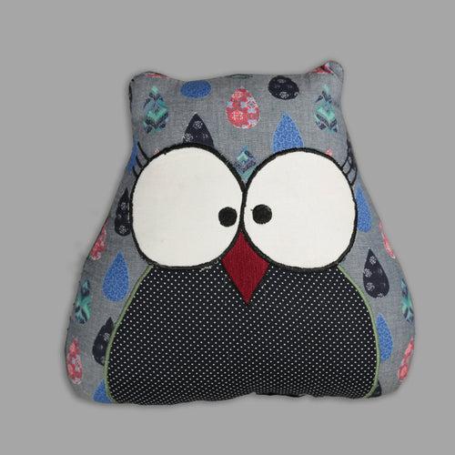 Grey Owl Cushion for Kids