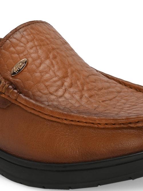 HITZ4551-Men's Tan Leather Formal Shoes