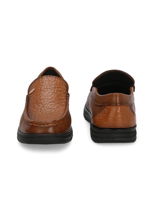 HITZ4551-Men's Tan Leather Formal Shoes