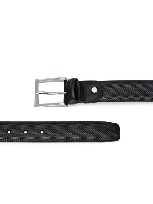 CFTD_1007-Black Leather Belt For Men's