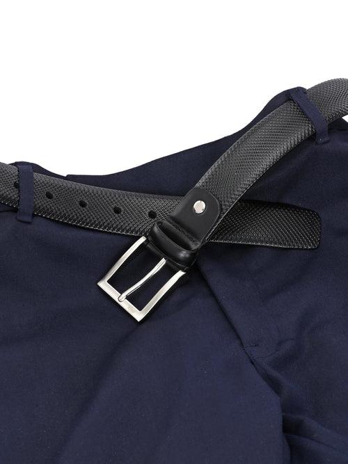 CFTD_1007-Black Leather Belt For Men's
