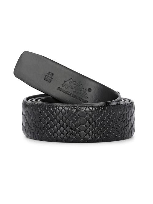 CFTD_748-Black Leather Belt For Men's