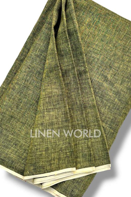 Khaki Linen Fabric (60 Lea)