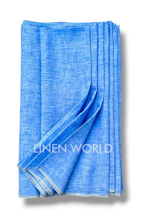 Denim Blue Linen Fabric (60 Lea)