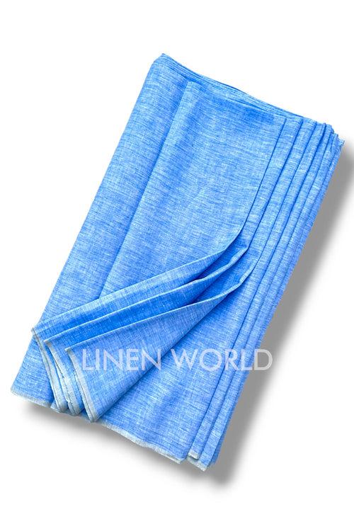 Denim Blue Linen Fabric (60 Lea)