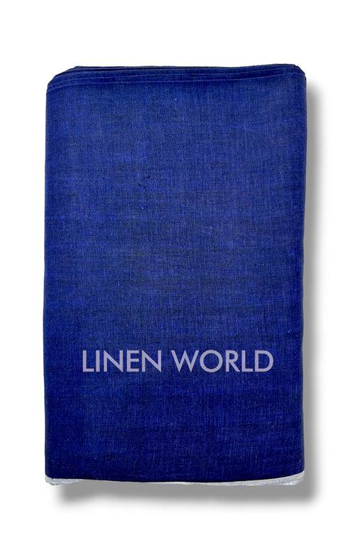 Navy Blue Linen Fabric (60 Lea)