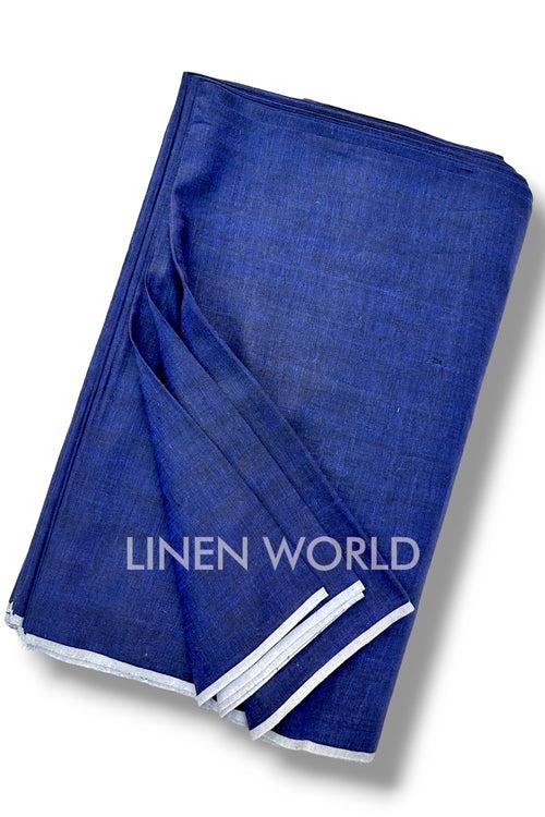 Navy Blue Linen Fabric (60 Lea)