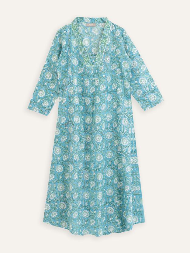 Ami Cotton Block Printed A-Line Kurta