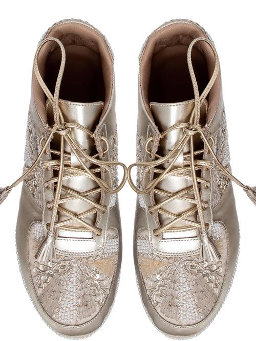 KIRAN SNEAKERS IN GOLD