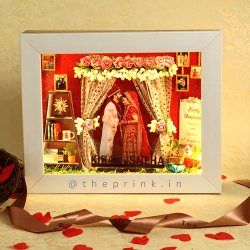 Wedding Miniature Box with Lights