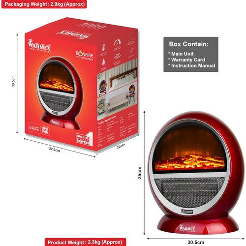 Bonfire Room Heater 750/1500 Watts By Warmex