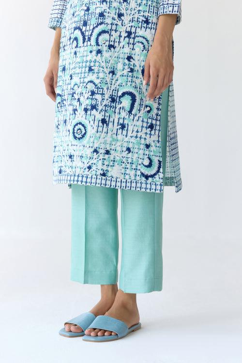 Mist Jade Blue Kurta Set.