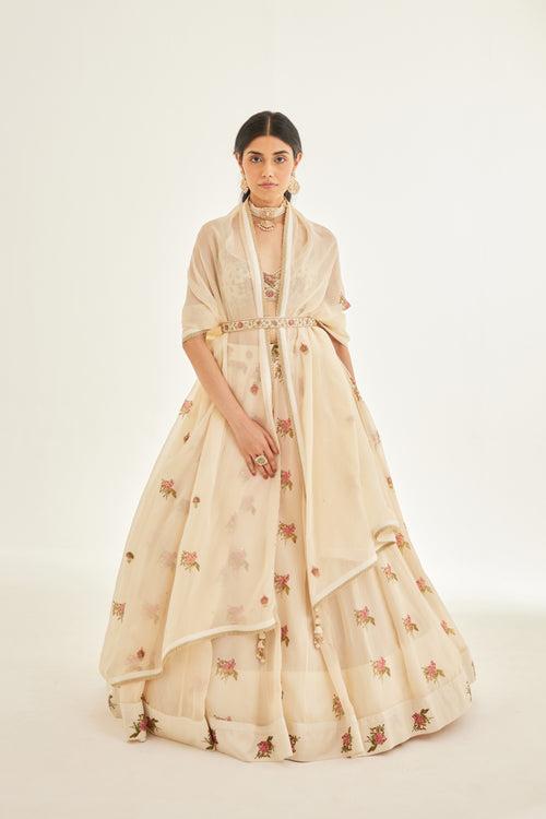 Papyrus White Lehenga Set.