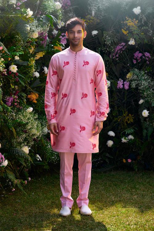 Prism Pink Kurta Set.