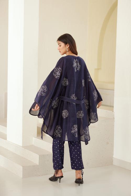 Insignia Blue Kimono Set.