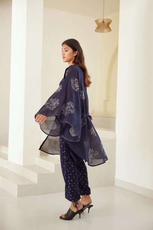 Insignia Blue Kimono Set.