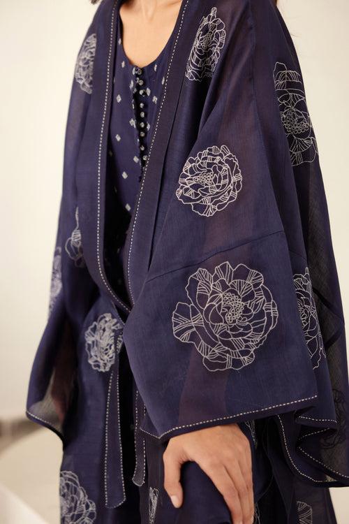 Insignia Blue Kimono Set.