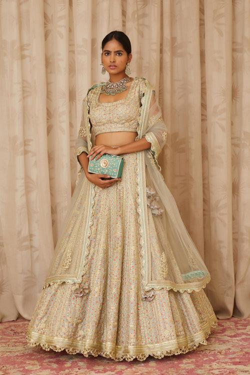 Silver Grey Lehenga Set.