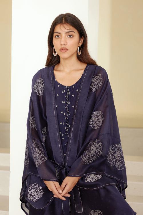 Insignia Blue Kimono Set.