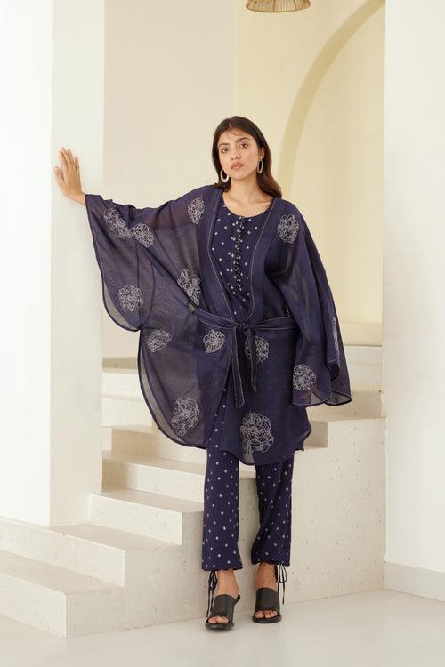 Insignia Blue Kimono Set.