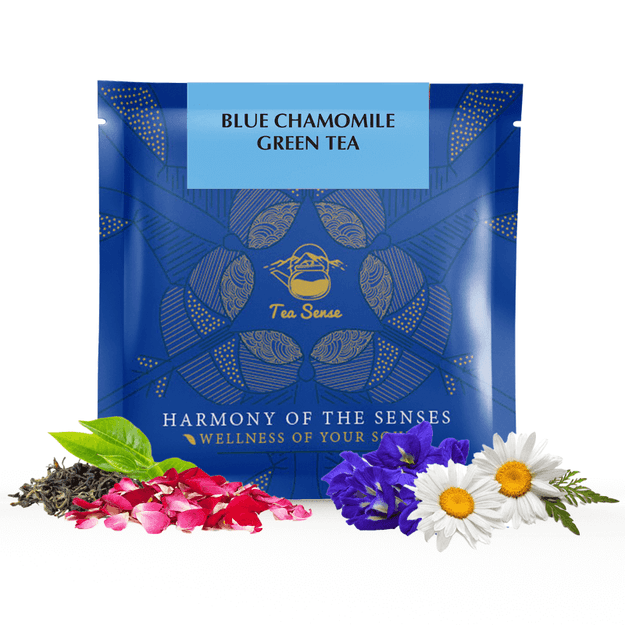 TEA SENSE Blue Chamomile Green Pyramid Tea Bags (15 Pc)