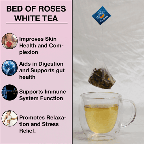 TEA SENSE Bed of Roses White Tea Bags Box (15 Pc)