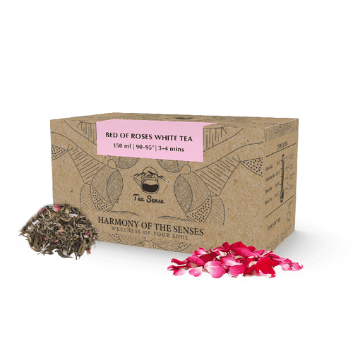 TEA SENSE Bed of Roses White Tea Bags Box (15 Pc)