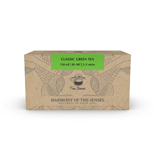 TEA SENSE Classic Green Pyramid Tea Bags (15 Pc)