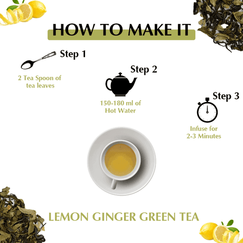 TEA SENSE Lemon Ginger Green Tea