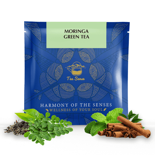 TEA SENSE Moringa Green Pyramid Tea Bags (15 Pc)