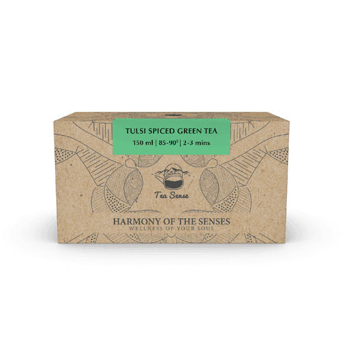 Tulsi Spiced Green Pyramid Tea Bags (15 Pc)