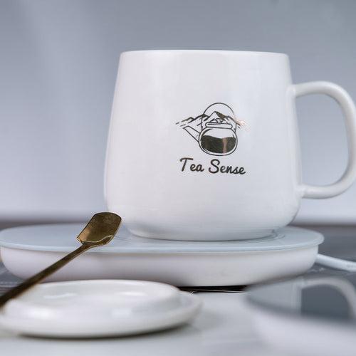 Tea Sense Aure Ceramic Cup Set with Best Seller Sampler Teas