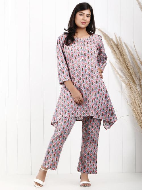 Sanganeri Print Cotton Co-Ord Set